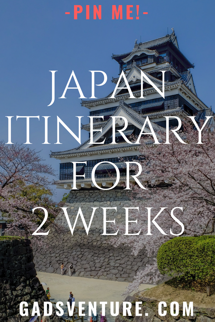 Japan itinerary - 2 weeks