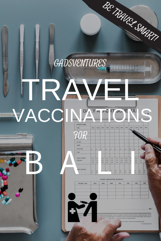 Travel Vaccinations for Bali - Travel safe and be prepared, always see a health professional before you travel. #Travelsafety #Smarttravel #Health #Familytravel #Balitravel