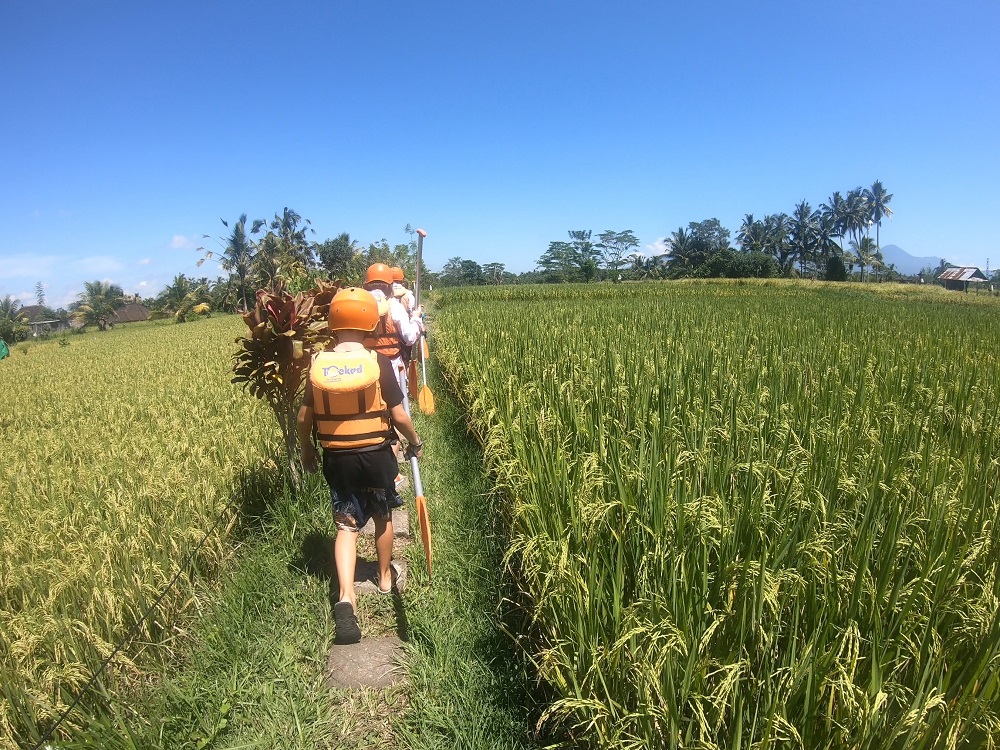 white water rafting in bali