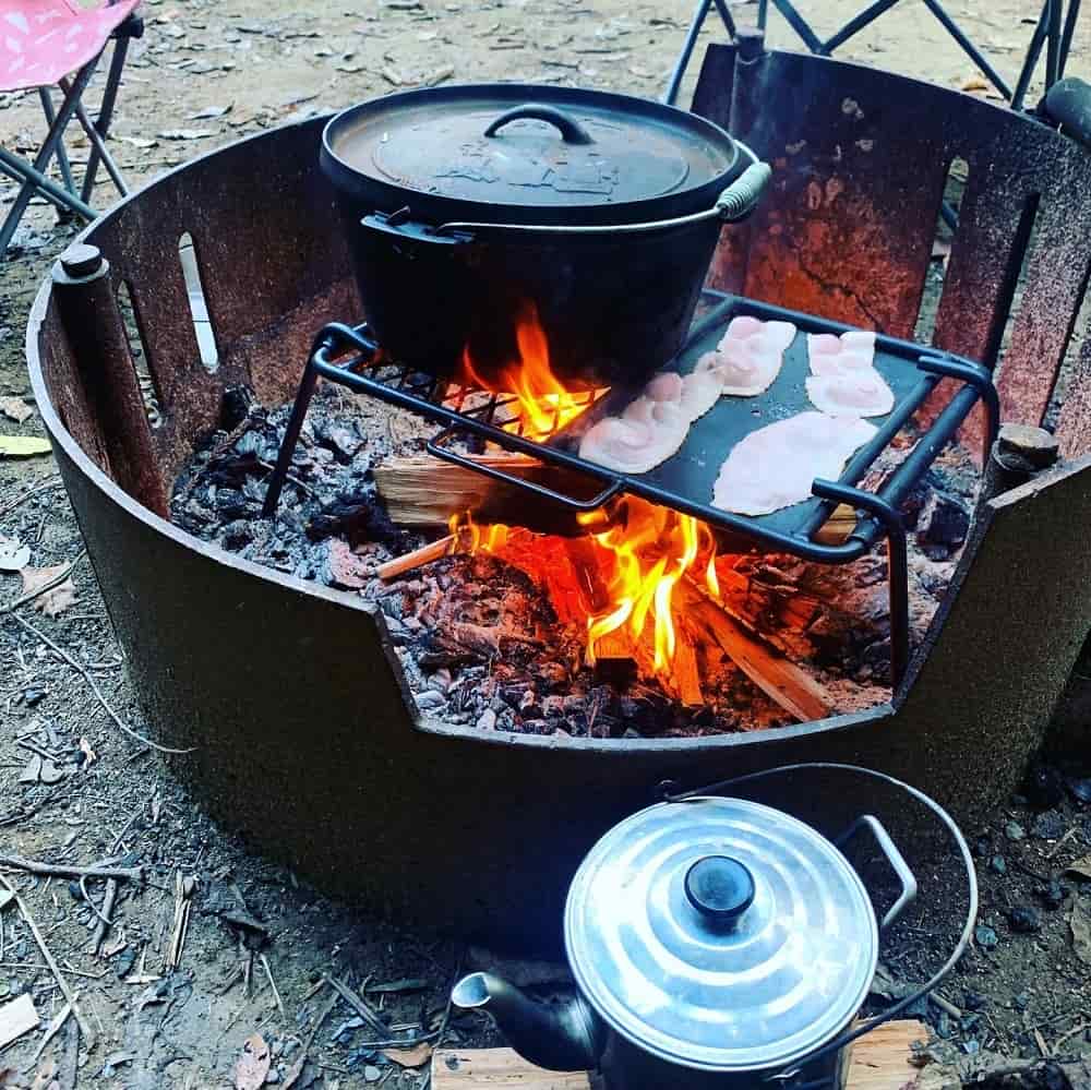 Booloumba Creek Camp cooking